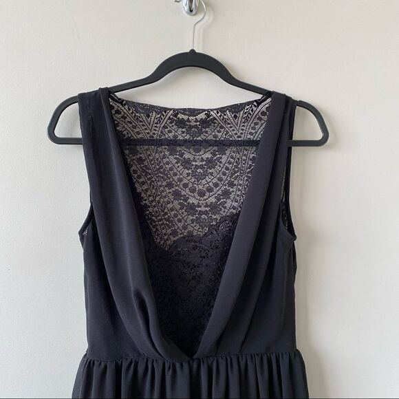 Asos-Lace Insert Sleeveless Midi Dress (Size:8) - Picture 3 of 12